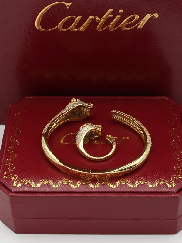 اساور وخاتم كارتير تايقر زركون 792 اسواره CARTIER