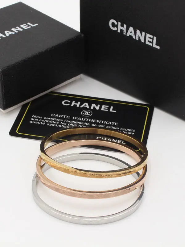 اساور شانيل ثلاثيه ميني لوقو slim اسواره chanel