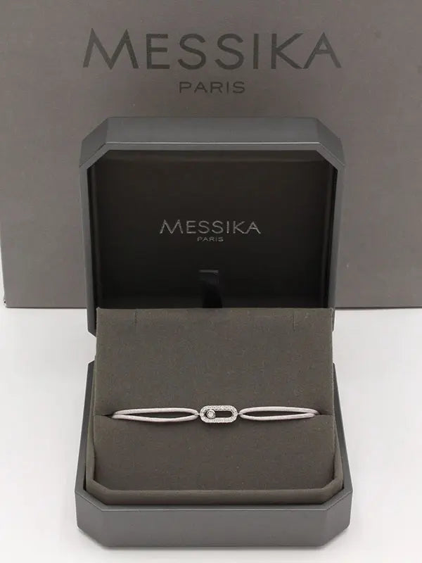 اساور ميسيكا خيط صغيره ناعمة اسواره messika رمادي فضي