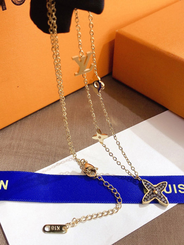 سلسال لويس فيتون بلاك فلاور سلسال louis vuitton