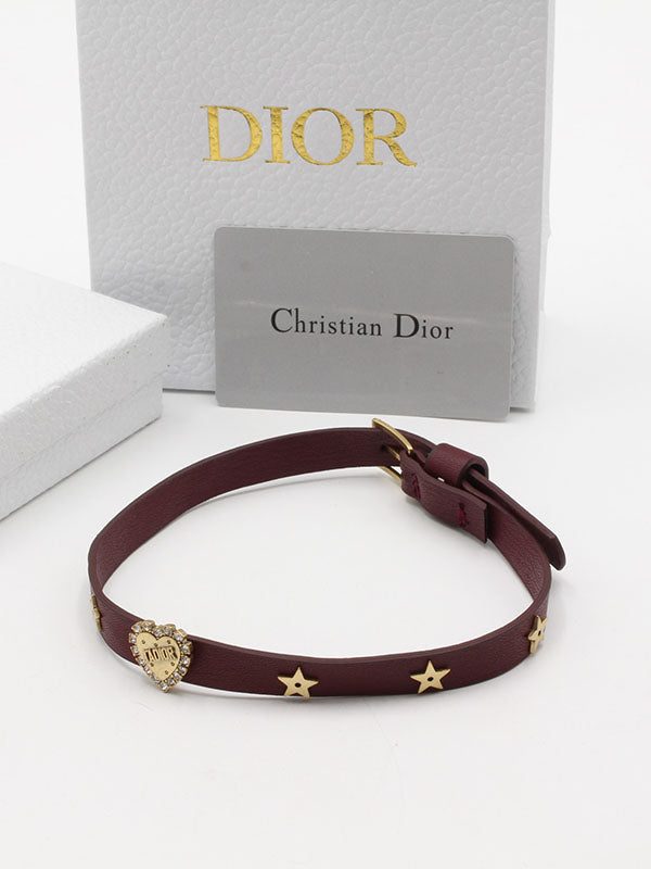 اساور جادور ديور جلد عنابي اسواره dior عنابي