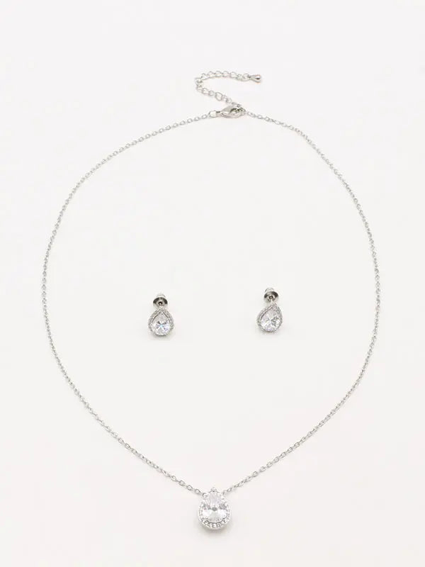 طقم دمعه زركون ناعم اطقم Swarovski
