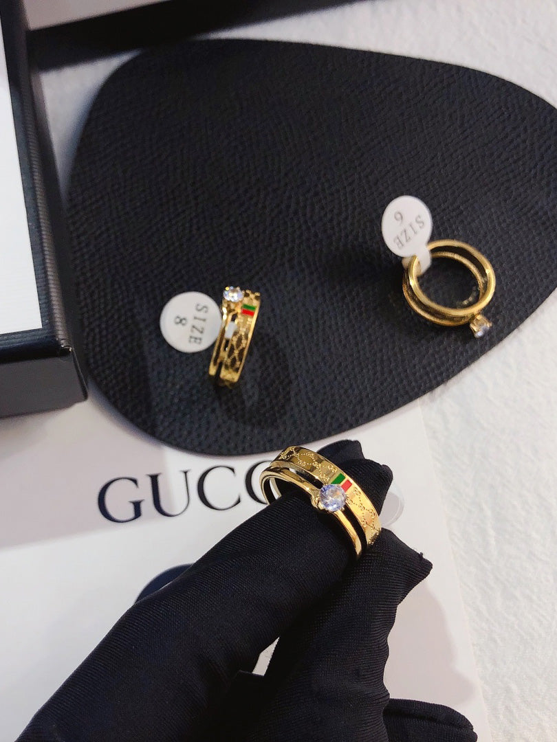 خاتم قوتشي سوليتير خواتم gucci