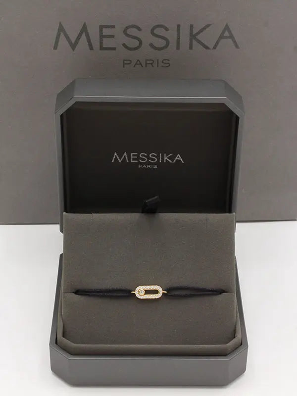 اساور ميسيكا خيط صغيره ناعمة اسواره messika أسود ذهبي