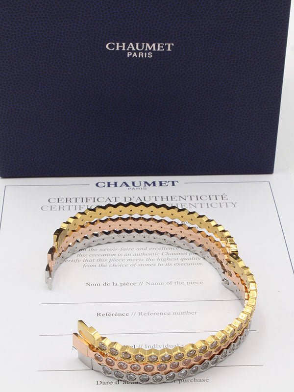 اساور شومية 3 قطع ملونه زركون اسواره chaumet