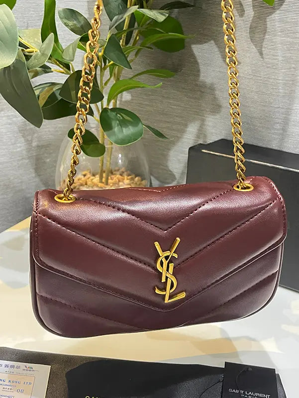 شنطة ايف سان لوران لولو الماستر شنط وحقائب ysl bag عنابي