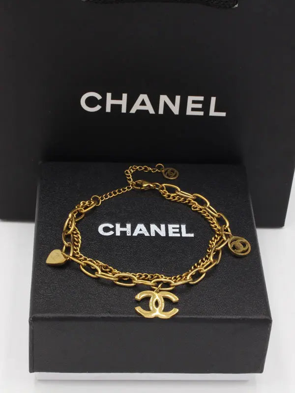 اسوارة شانيل دبل لاينز نيو ستايل اسواره chanel