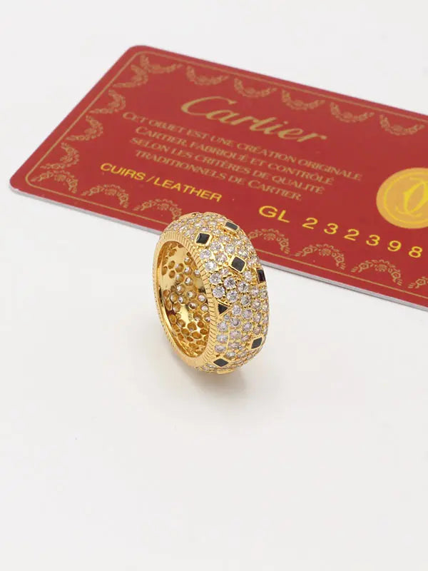 دبلة كارتير العريضه زركون ماستر خواتم CARTIER ذهبي 7