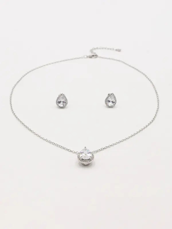 طقم دمعه زركون ناعم اطقم Swarovski