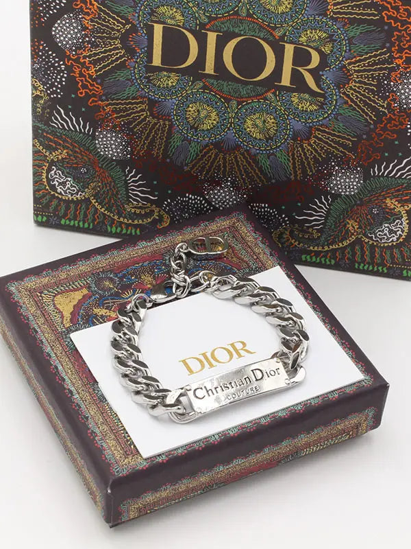 اساور ديور ماستر فضي جنزير اسواره dior