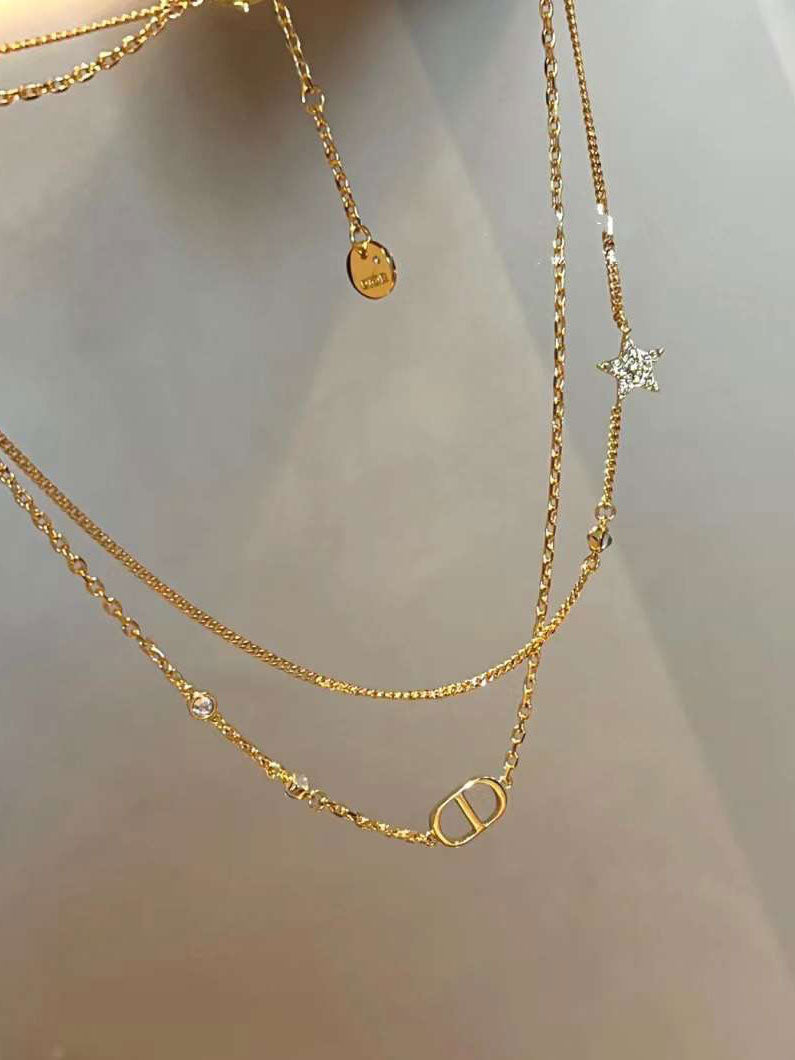 سلسال ديور جنزير دبل لاينز سلسال dior