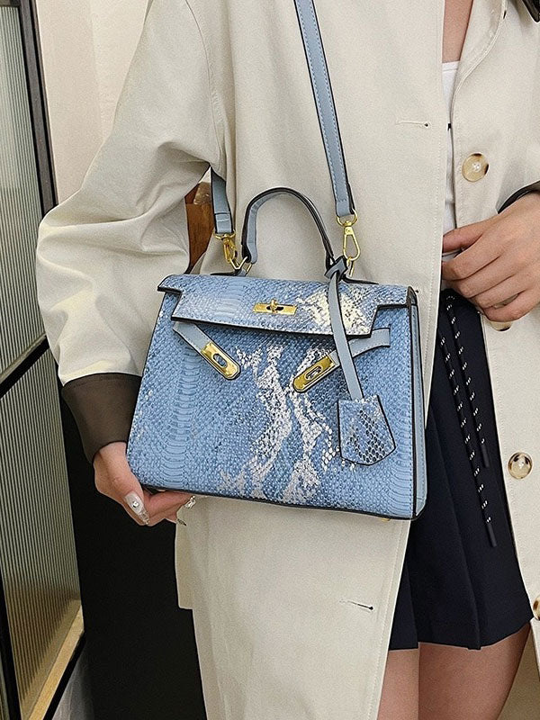 حقيبة نسائية انيقة اسود بحزام قفل شنط وحقائب شنط تركواز