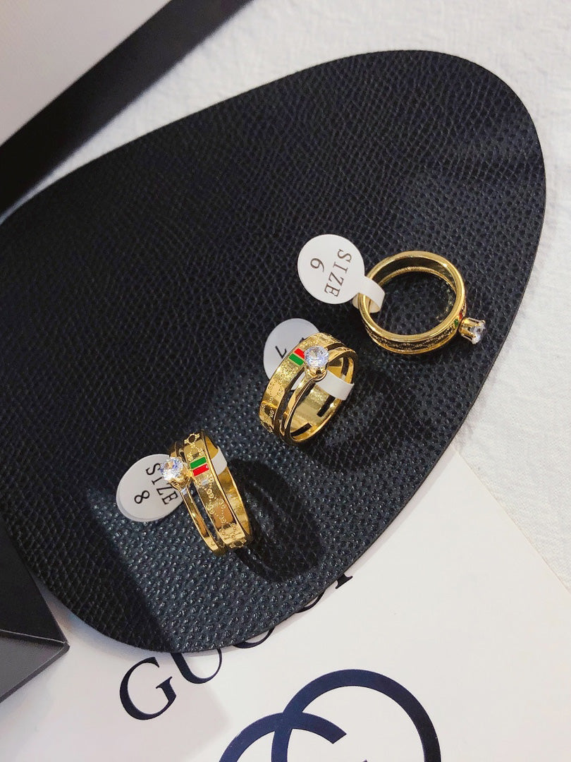 خاتم قوتشي سوليتير خواتم gucci