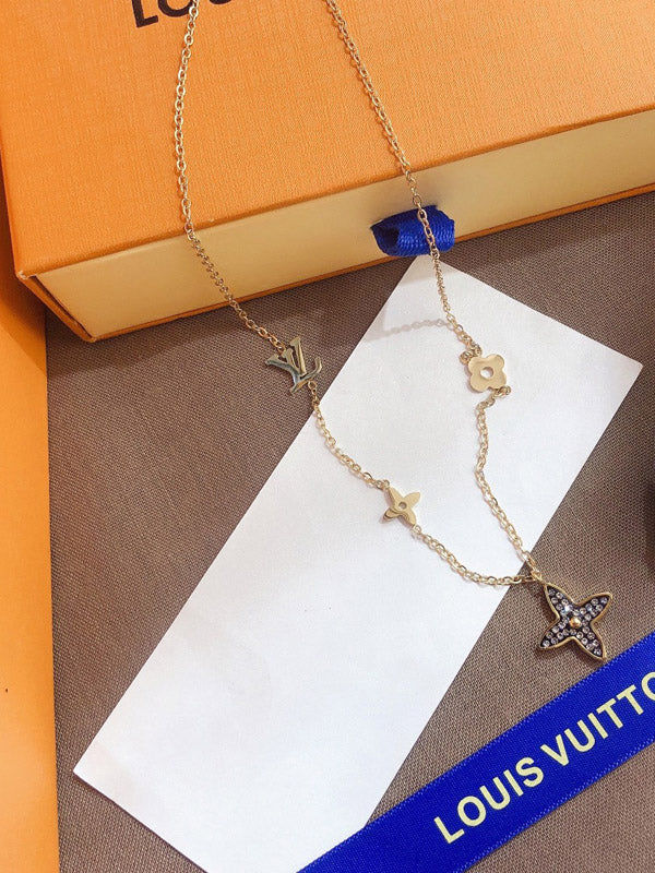 سلسال لويس فيتون بلاك فلاور سلسال louis vuitton