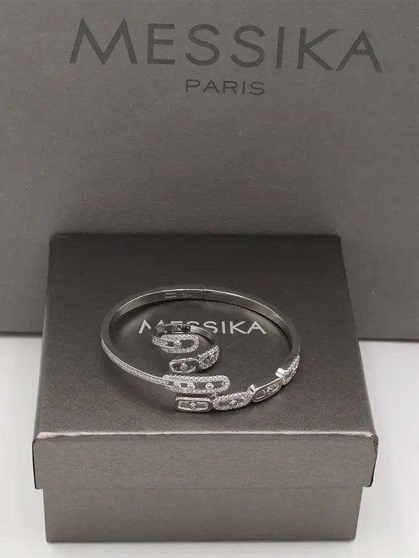 اسواره وخاتم ميسيكا زركون 784 اسواره messika