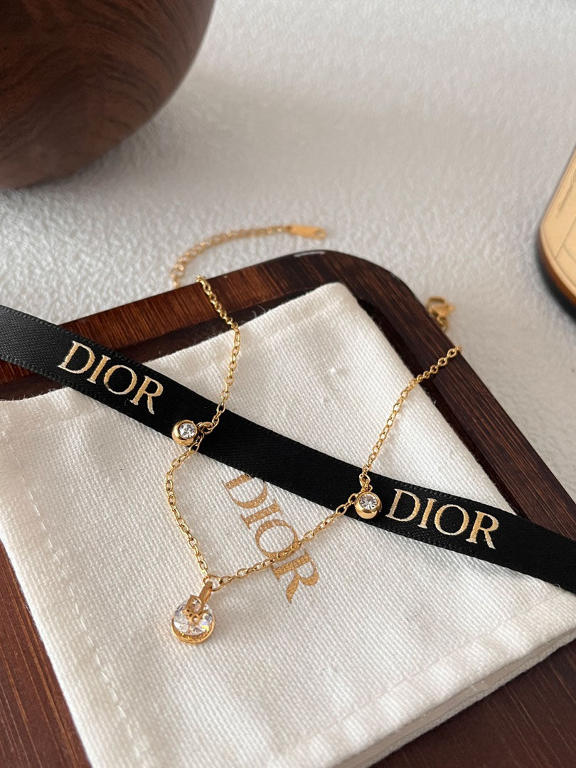 خلخال ديور ذهبي زركون خلاخل dior