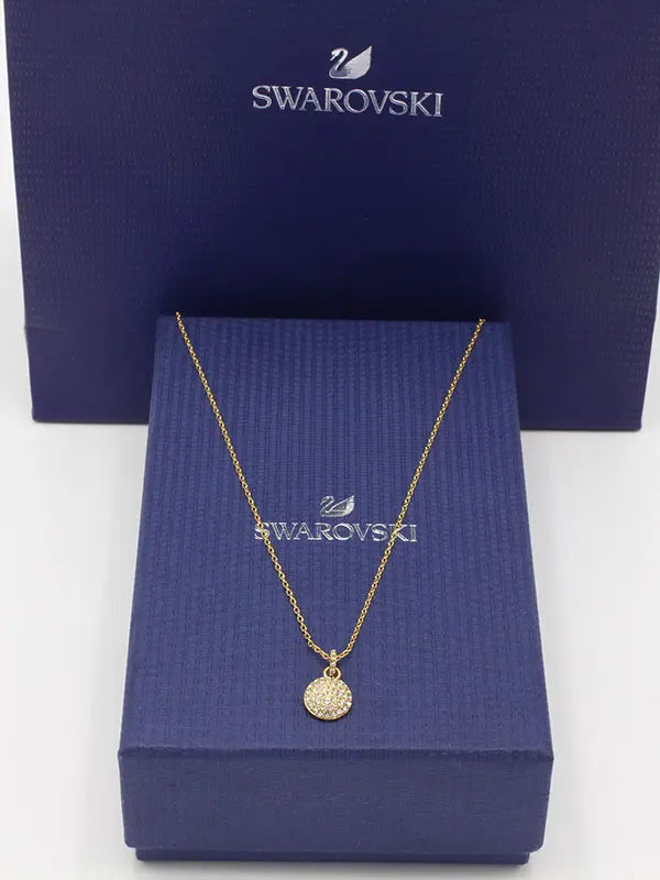 سلسال سواروفسكي سيركل ستون ناعم لوقو سلسال Swarovski