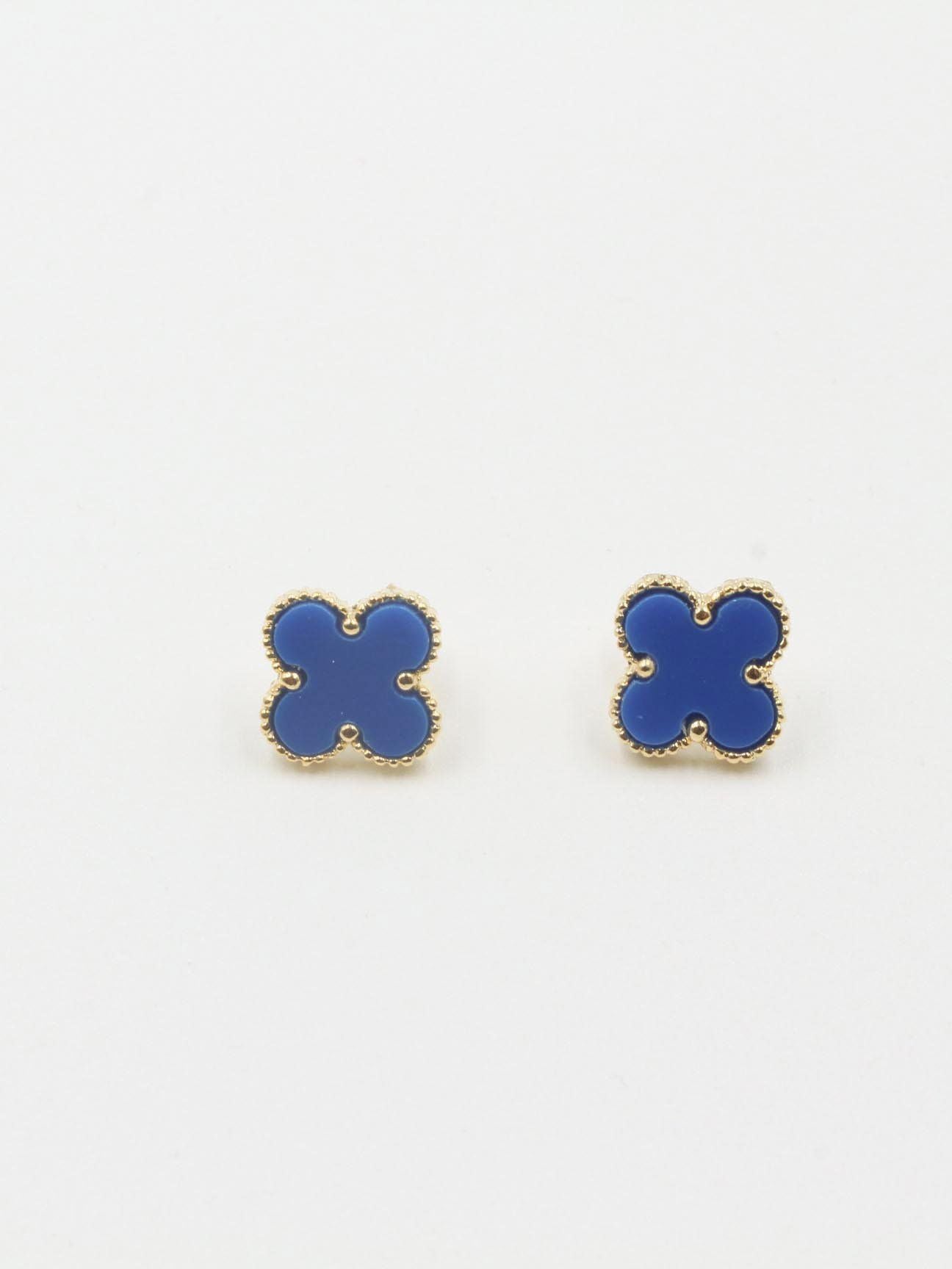 حلق فان كليف مقاس 1.4 سم حلق van cleef ازرق
