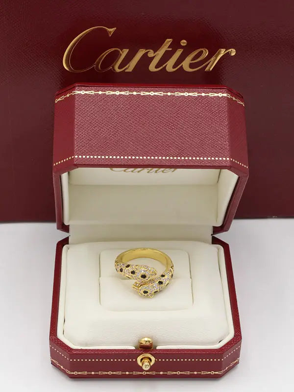 خاتم كارتير تايقر نيو بلاك ماستر زركون خواتم CARTIER