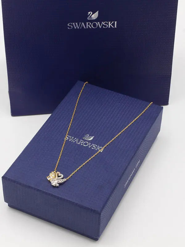 سلسال سواروفسكي الجديد صغير لوقو سلسال Swarovski