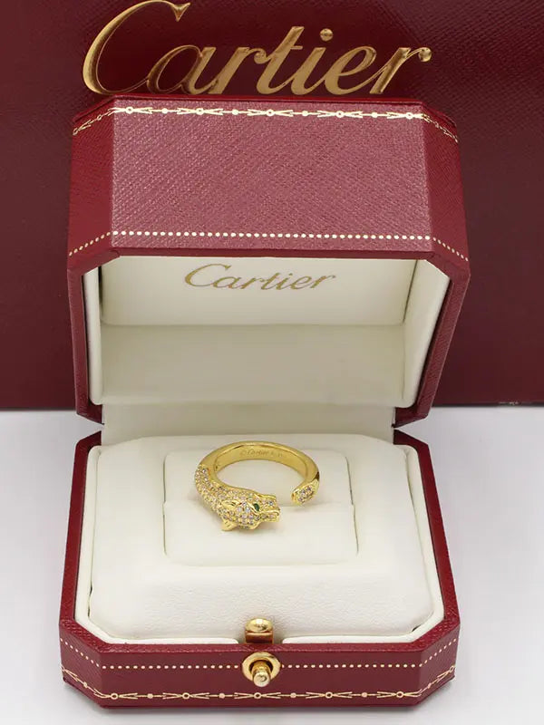 خاتم كارتير تايقر ماستر زركون SLIM خواتم CARTIER ذهبي