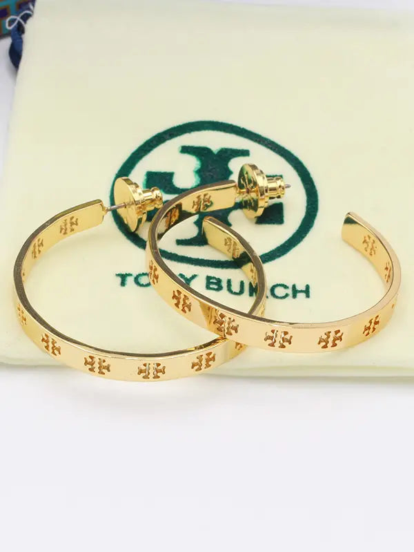 حلق توري بورش ذهبي كبير ماستر حلق tory burch
