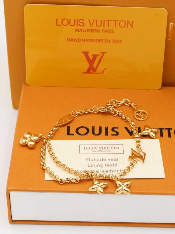 اسوارة لويس فيتون نيو بندنتز قولد لوقو اسواره louis vuitton