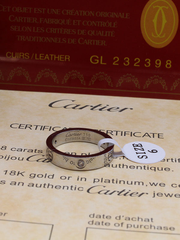 دبله كارتير لوقو زركون slim خواتم CARTIER