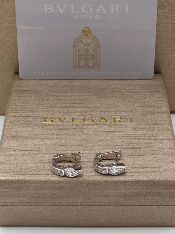حلق بولغاري كبس زركون لوقو حلق bvlgari