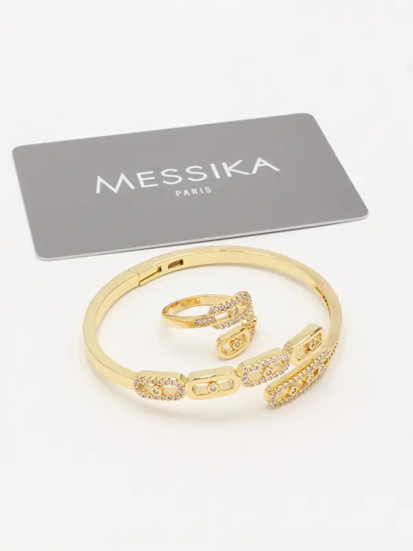 اسواره وخاتم ميسيكا زركون 784 اسواره messika