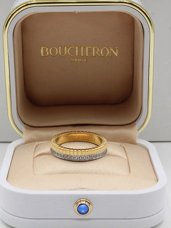 خاتم بوشرون زركون الجديد slim خواتم bucheron