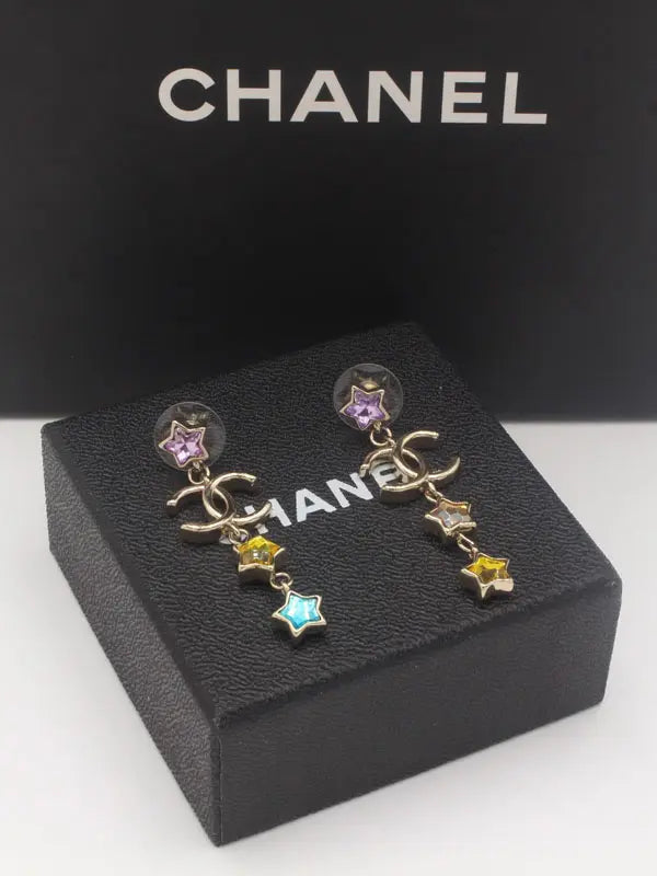 حلق شانيل انتيك برونز 661 حلق chanel