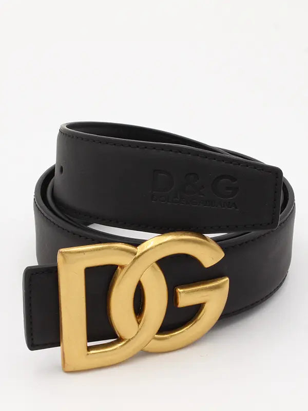 حزام دولتشي اند قبانا ميتال احزمة Dolce&Gabbana belt اسود