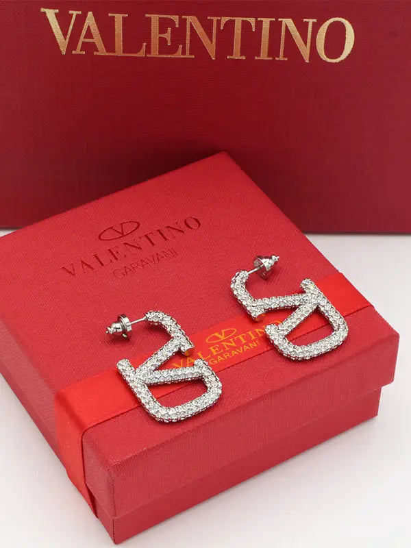 حلق فالنتينو كريستال وسط ماستر حلق VALENTINO