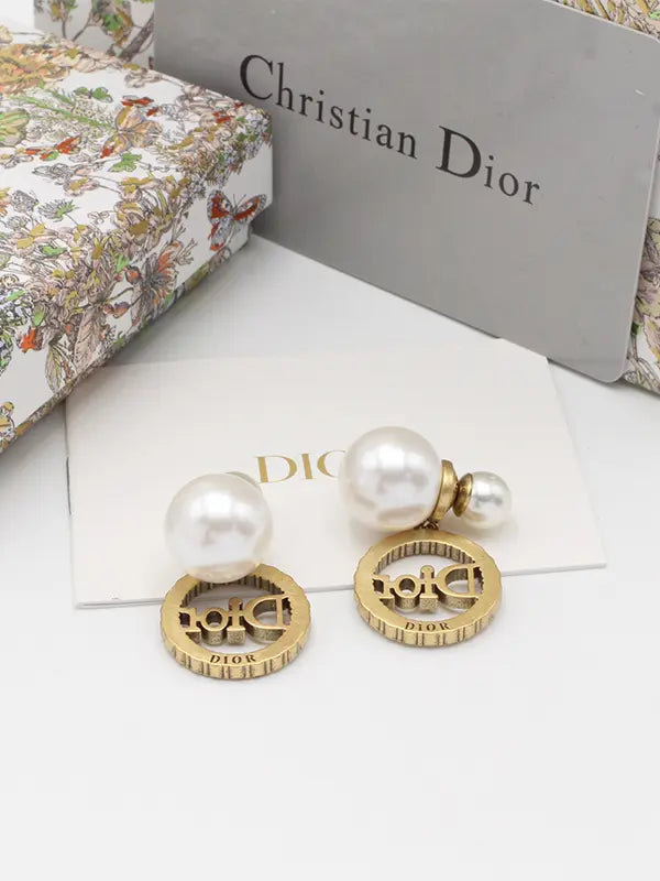 حلق ديور انتيك برونز حلق dior