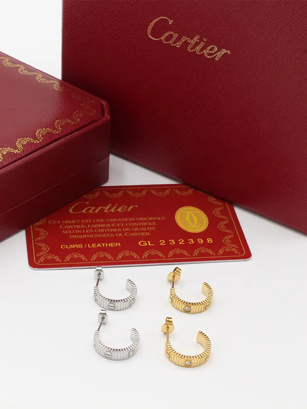 حلق كاتير زركون الهبه لوقو حلق CARTIER