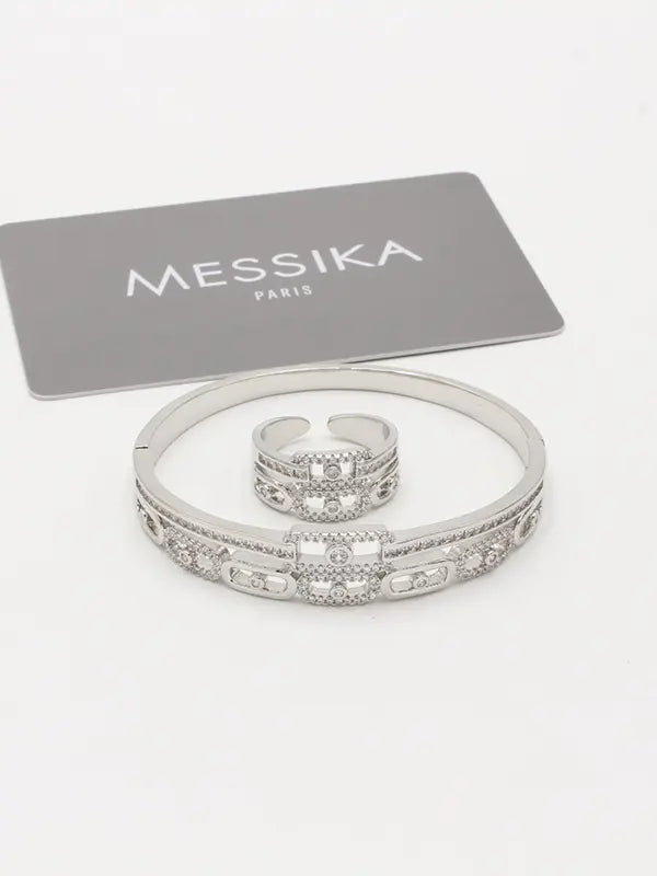 اسواره وخاتم ميسيكا زركون 786 اسواره messika