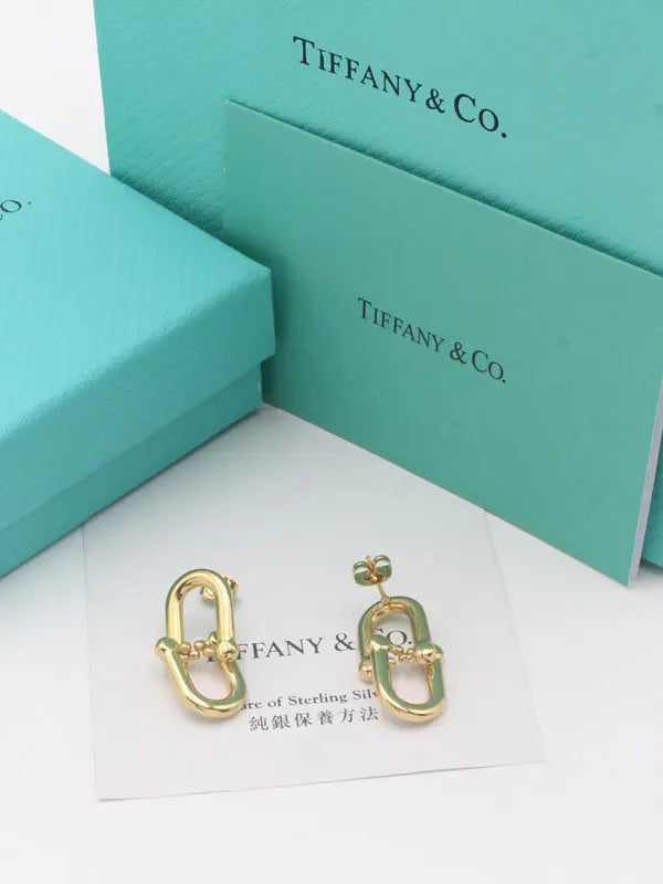 حلق تيفاني ميتال قولد حلق tiffany