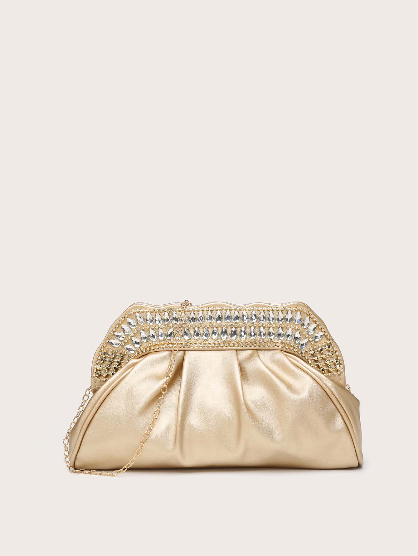 حقيبة سهره جلد ذهبية شنط وحقائب شنط