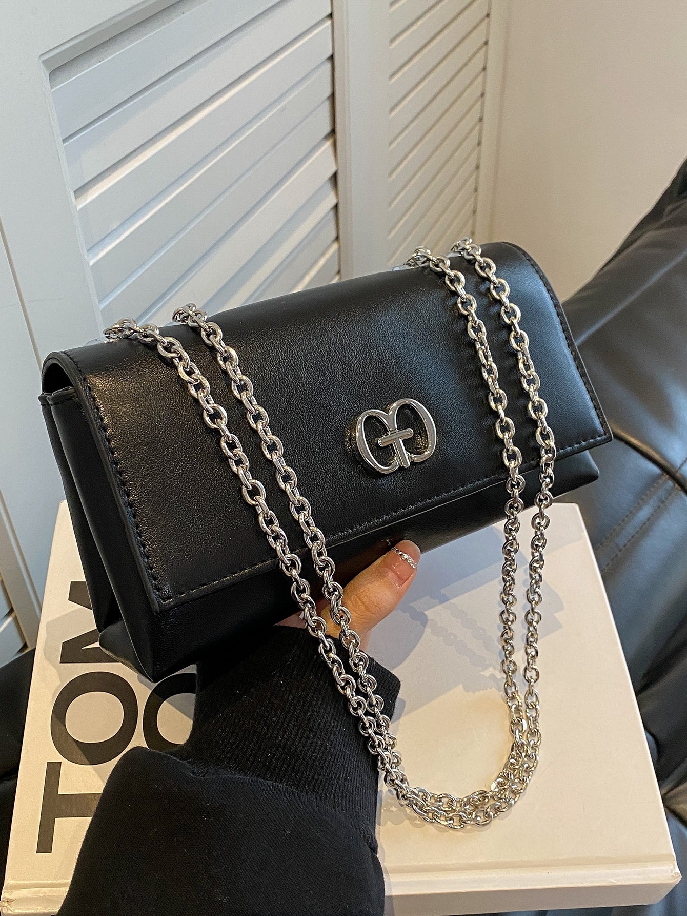 حقيبة مربعة ميني معدني شنط وحقائب شنط