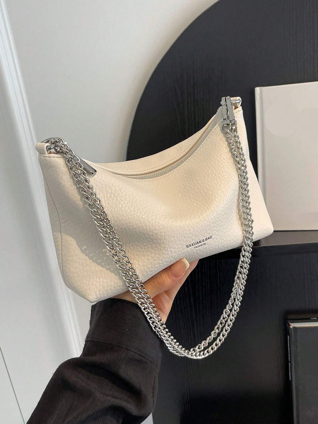 حقيبة بطباعة حروف جلد شنط وحقائب شنط