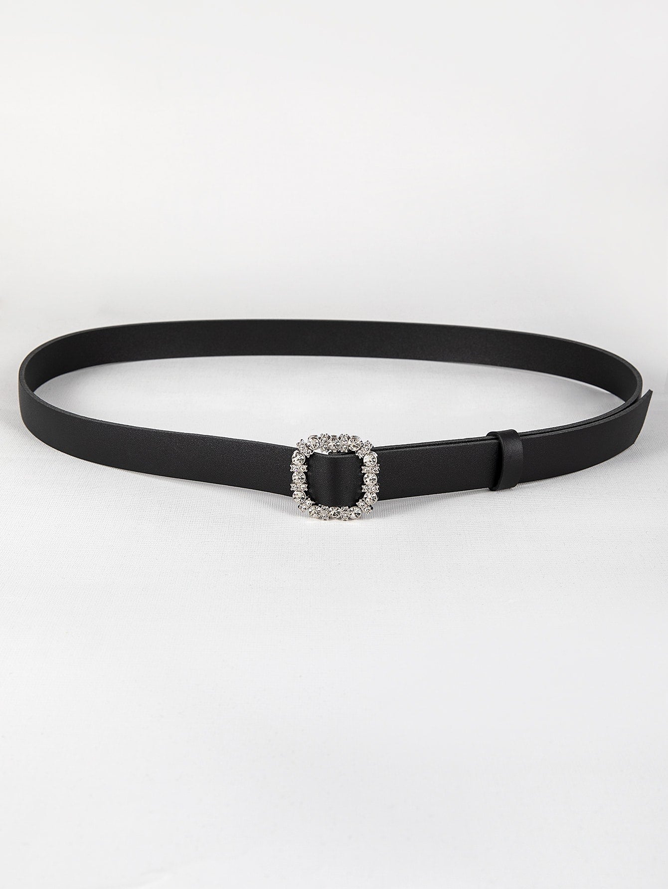 حزام مربع SLIM احزمة jewel اسود