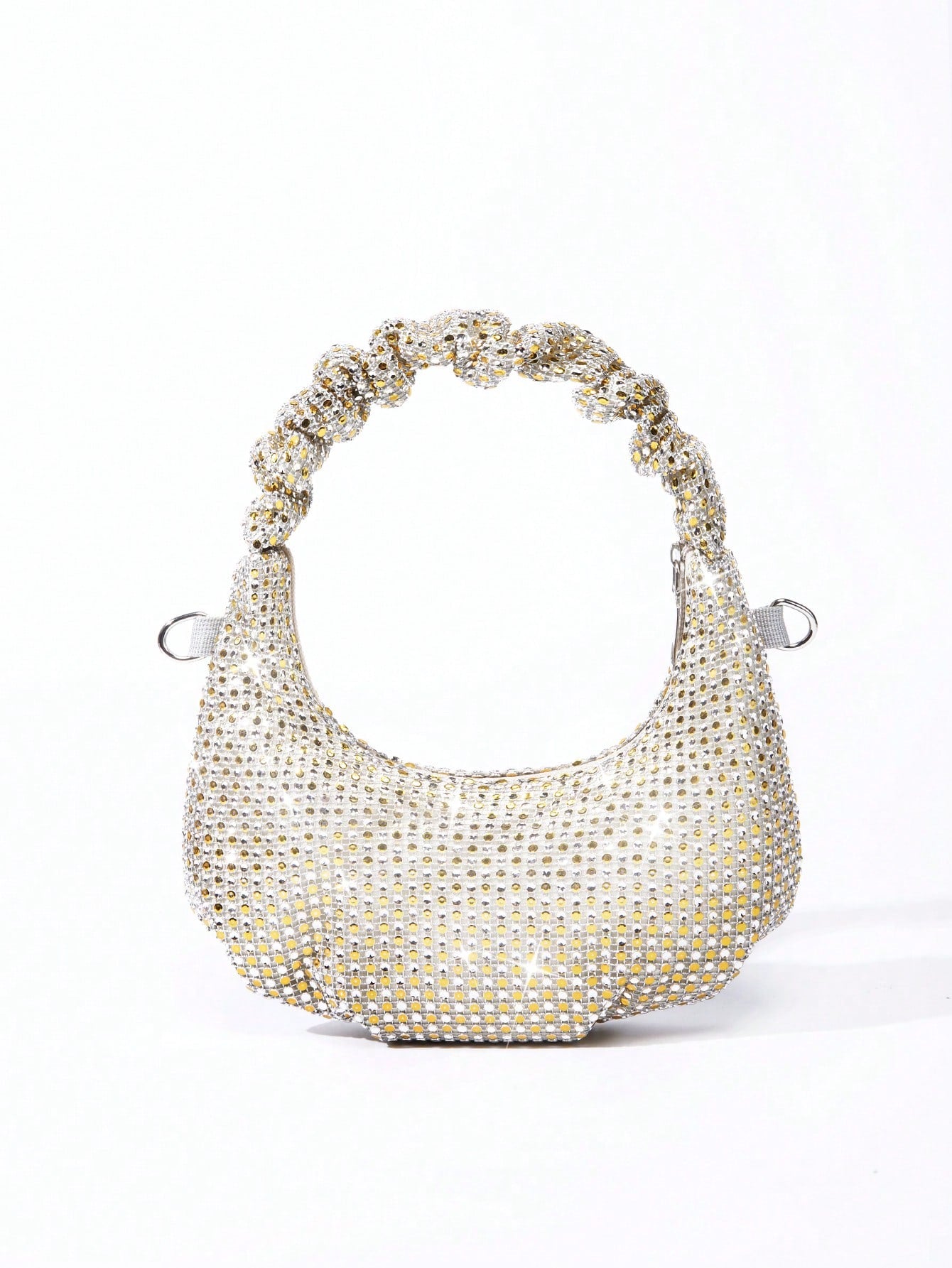 حقيبة سهره كريستال فضي ذهبي شنط وحقائب شنط