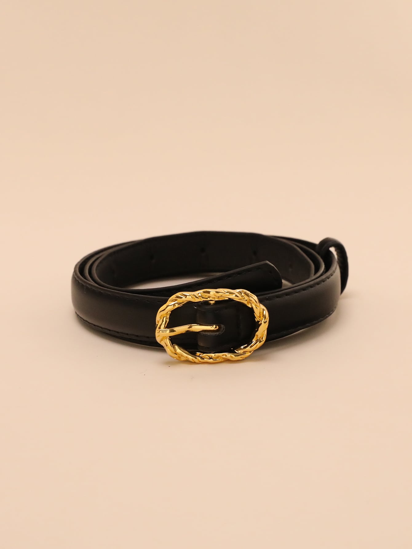 حزام بيضاوي احزمة jewel اسود