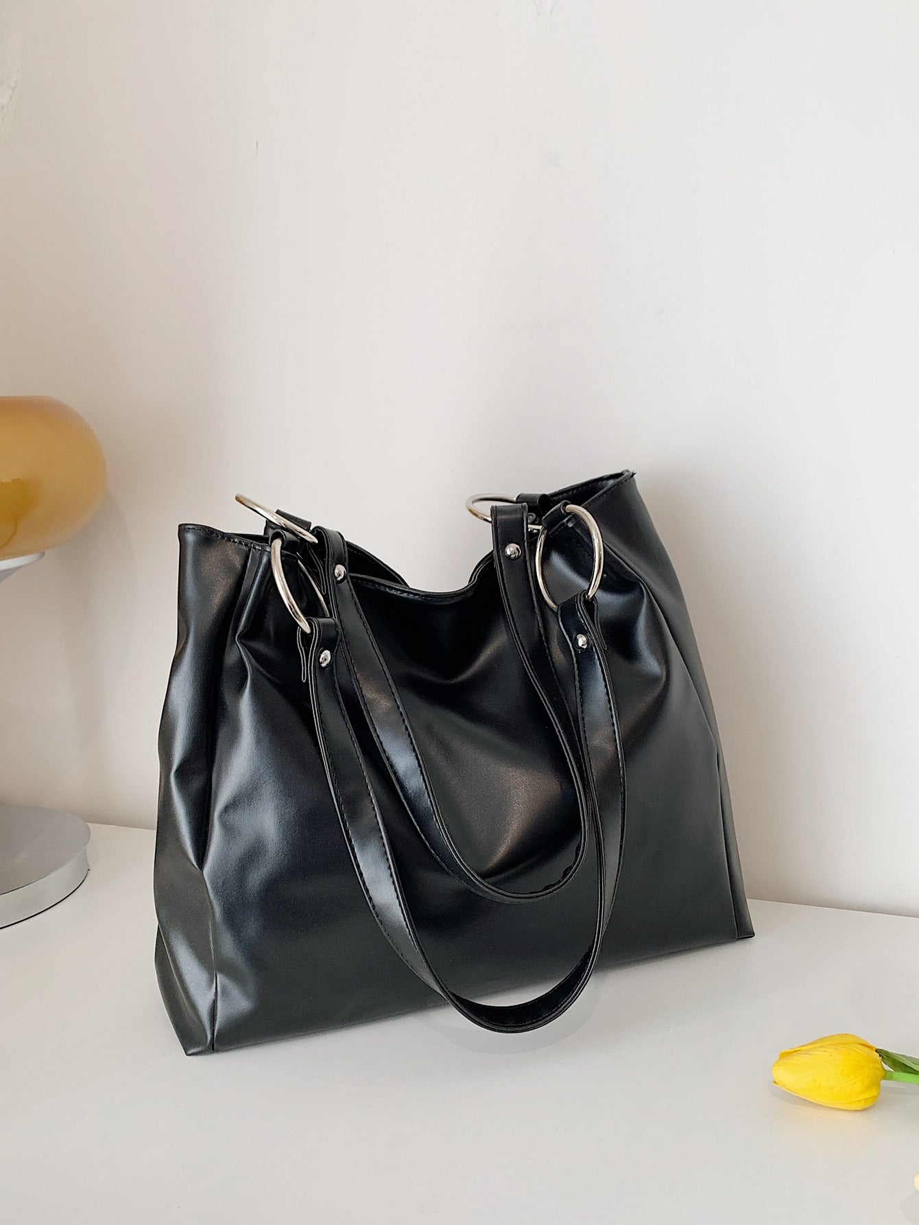 حقيبة كتف ديكور دائري شنط وحقائب شنط