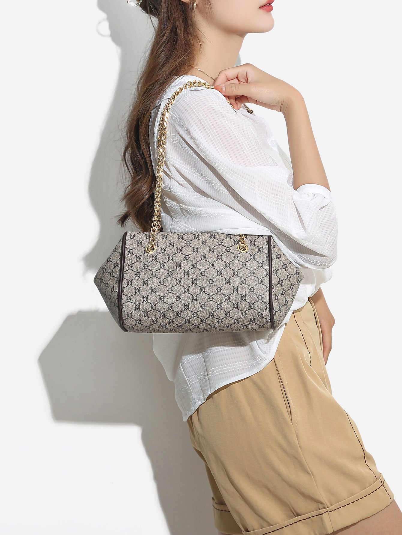 حقيبة يد هندسية بيج شنط وحقائب شنط بيج