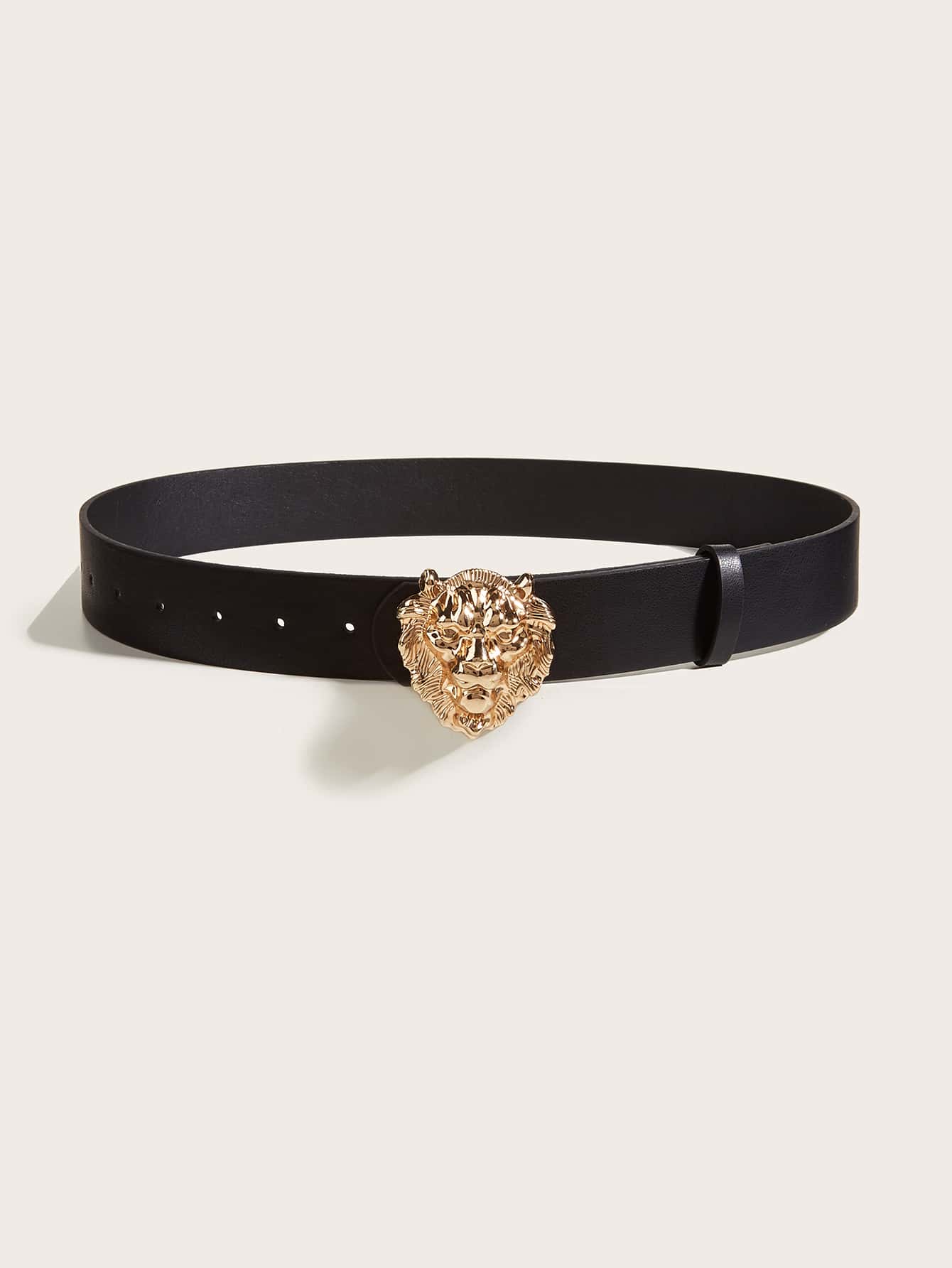 حزام ليون تصمي رأس احزمة jewel اسود