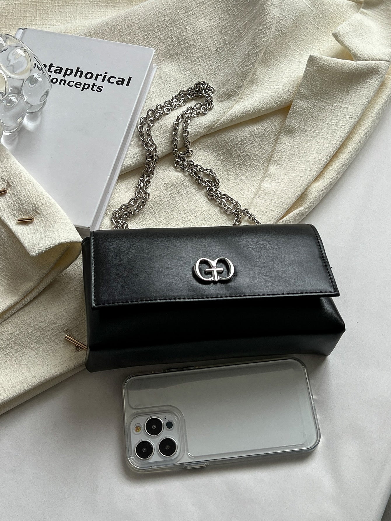 حقيبة مربعة ميني معدني شنط وحقائب شنط