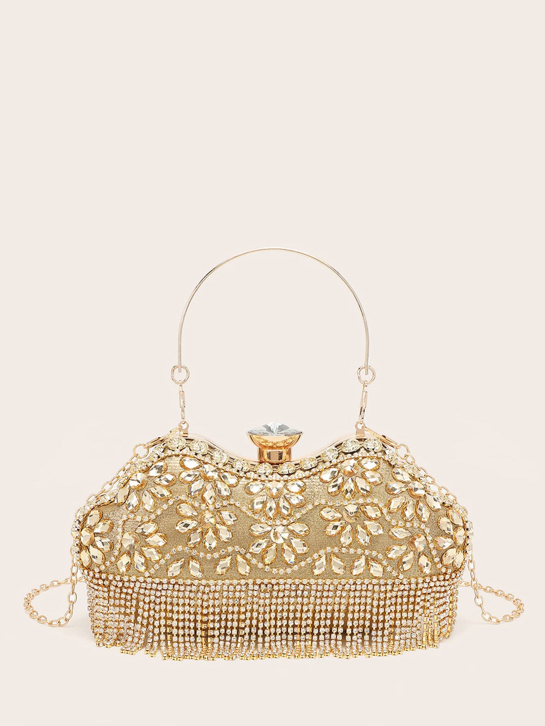 حقيبة سهره دندوش ذهبية شنط وحقائب شنط