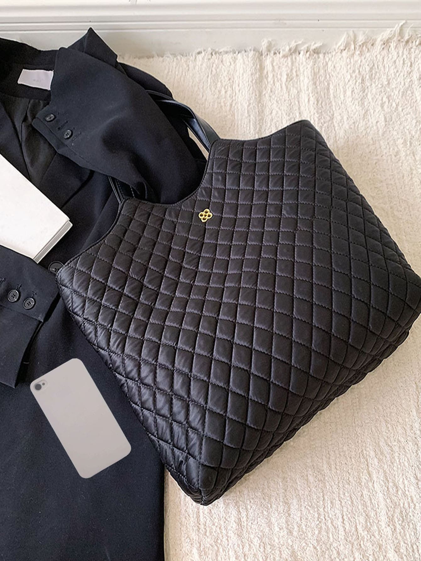 حقيبة كتف كبيرة شنط وحقائب شنط اسود